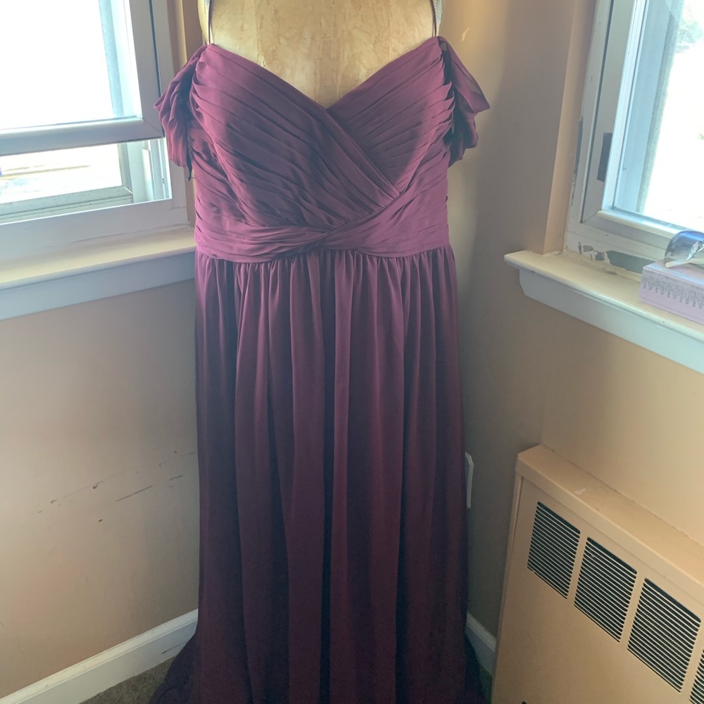 Plus size Merlot gown